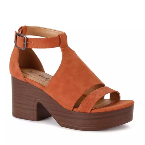 Wonderly Emilia Platform Sandals Burnt Orange Size 6 NWB - Picture 13 of 16